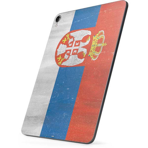 Serbia Flag Distressed Apple iPad Pro Skin